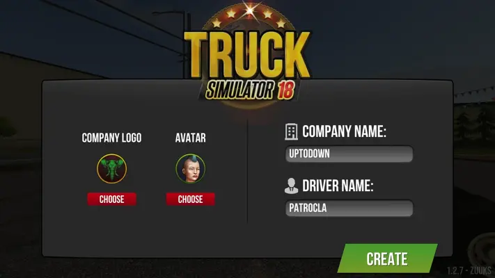 Truck Simulator 2018 android App screenshot 0